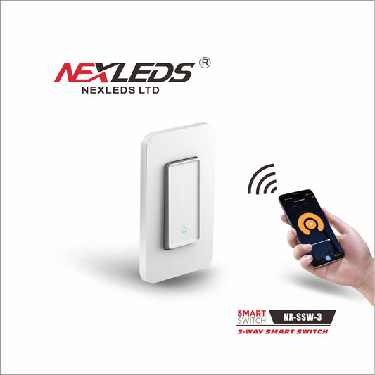 NEXLEDS 3-way smart switch, WiFi, 15A