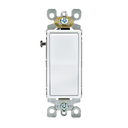 Leviton 5603 3-way Decora rocker switch in white