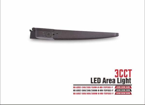 LED Area / Street Light, Wattage-Select 200-300W – NX-ARS7-300 with Mounting bracket