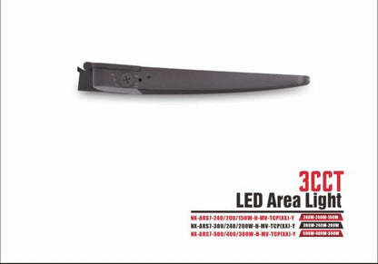 LED Area / Street Light, Wattage-Select 150-240W – NX-ARS7-240 with Mounting bracket