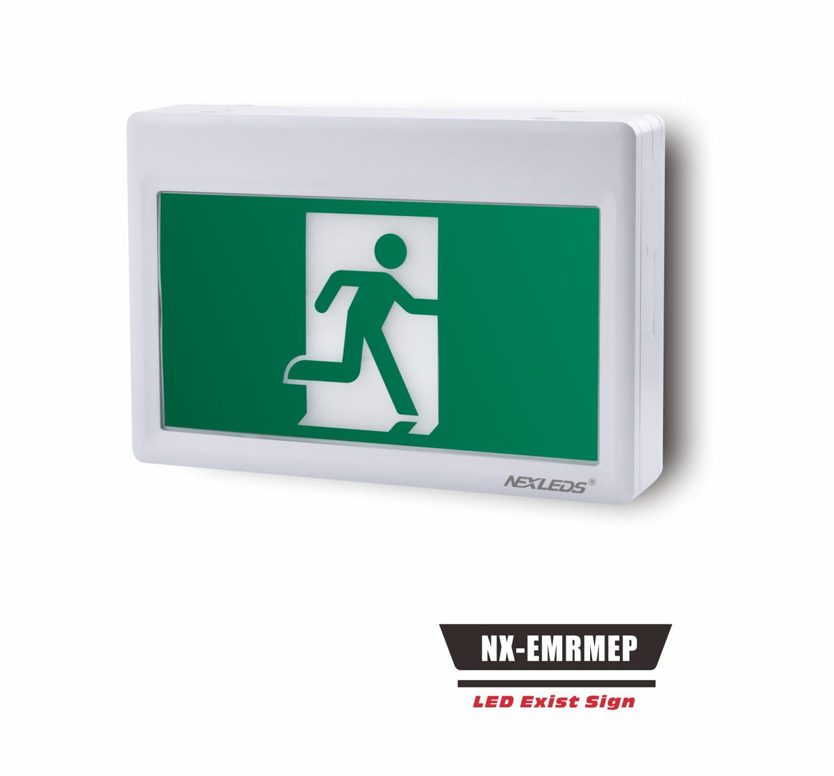 Plastic LED Running Man Exit Sign (2-Wire) – NX-EMRMEP