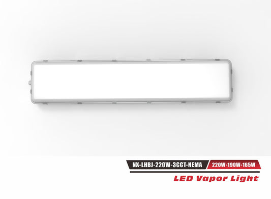 4 ft LED Vapor Tight Linear High Bay Fixture-NX-LHBJ-220W-3CCT-NEMA