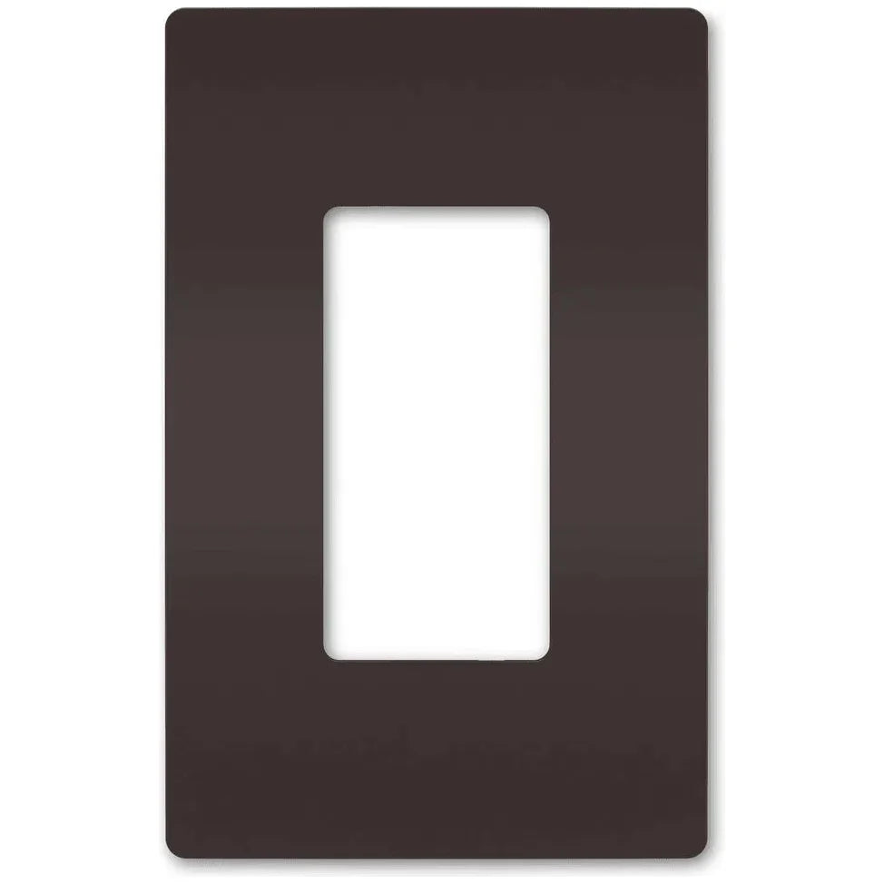 1-Gang Screwless Wall Plate, Decora, White or Black