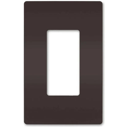 1-Gang Screwless Wall Plate, Decora, White or Black