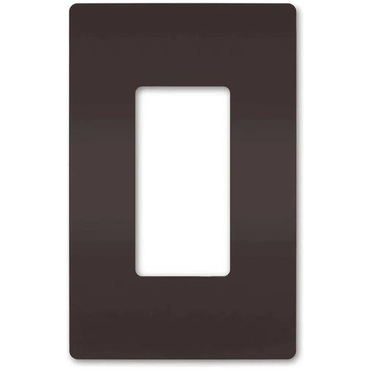 1-Gang Screwless Wall Plate, Decora, White or Black