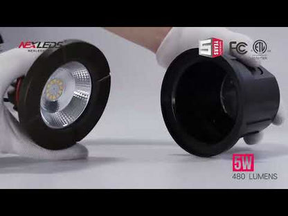 Nexled RGBCW Landscape Well Light ,5W, 12-24V, 480lm, IP67 (ETL/FCC)