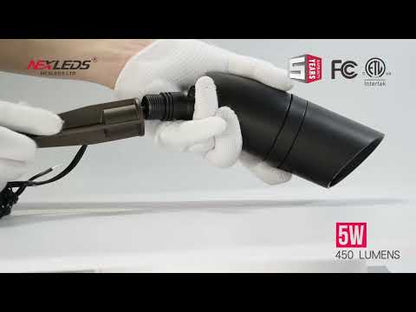 Nexled RGBCW LED Bullet Spot Light , 5W, 12-24V, 450lm, IP65 (ETL/FCC)