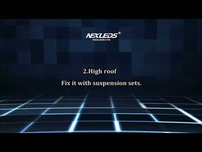 LED Hexagon Garage / Shop Light, 8ft x 16ft -534W, ETL Certified, 5000K (NX-HEX96190-534W-5K)