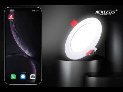 4" Smart RGBCW Slim LED Downlight, WiFi + Bluetooth -NX-R304WE1WH-10