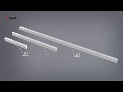 LED Architectural Strip Light  4CCT, Selectable Wattage, Linear Suspension (cUL, DLC)