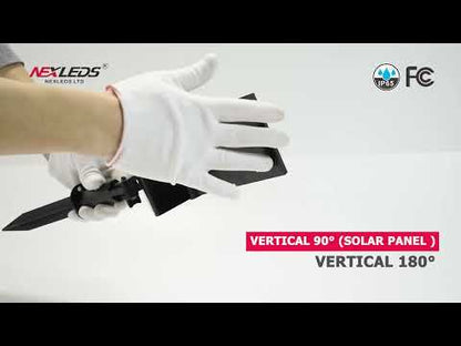 Nexled Solar Landscape Spotlight, 1.5W, 135lm, IP67, 3000K/4000K/6500K
