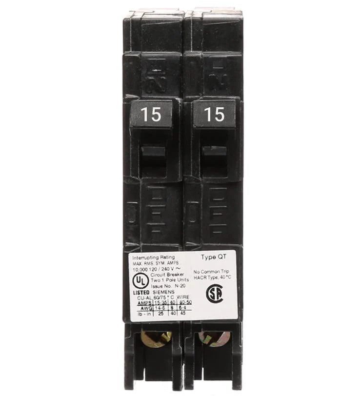 Siemens tandem circuit breaker