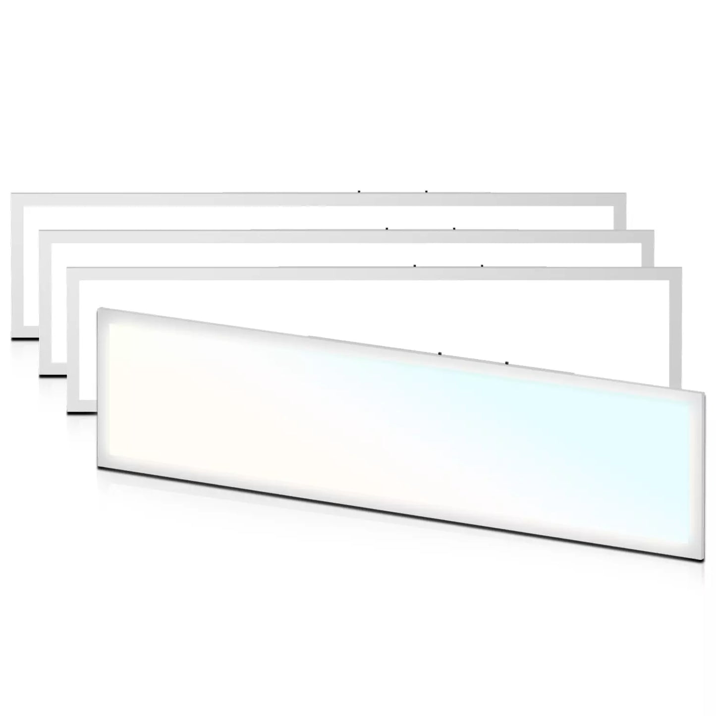 1x4 Backlit LED Panel — Smart Ready, 3CCT, Wattage Adjustable, 120-277V, Dimmable (4 Pack)