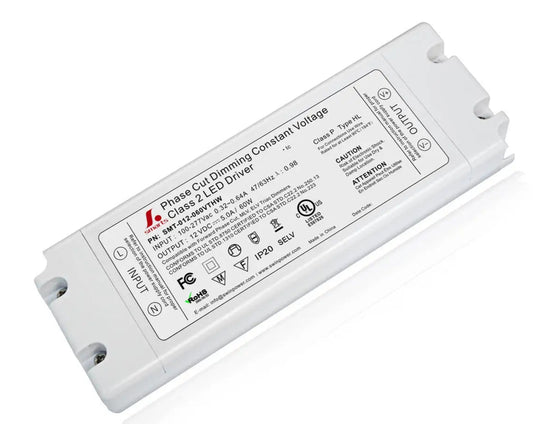 Slim 12V triac dimmable LED driver, Class 2