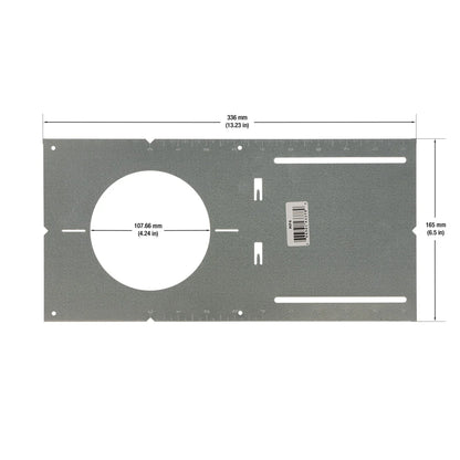 4" Flat New Construction Mounting Plate for Pot Lights